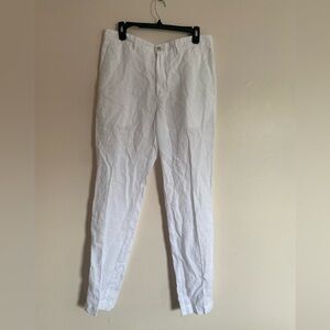 120% Lino women White Pants